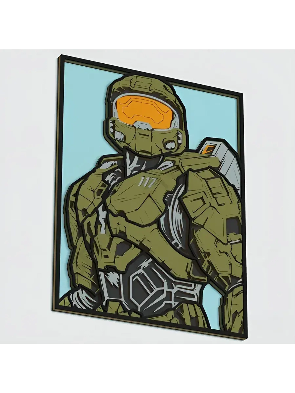 3D Картина по номерам из дерева Джон-117, 23x30 см