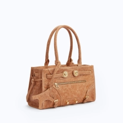 MANC КОЖАНАЯ СУМКА "ZOUZOU", БЕЖЕВЫЙ