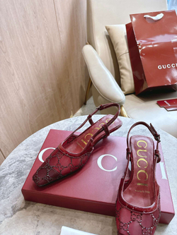 Gucci Crystal Slingback Pump (2 colors)