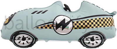 Шар (43''/109 см) Фигура, Гоночная машина, Формула 1, Голубой, 1 шт.