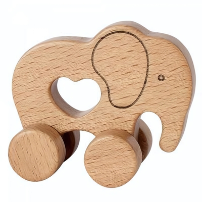 Деревянная игрушка-каталка «Слоник» 15532 (Лидер)