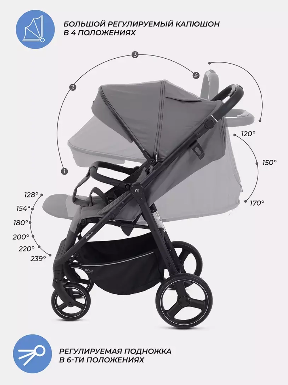 Коляска детская MOWBaby "NIMBUS" MB103