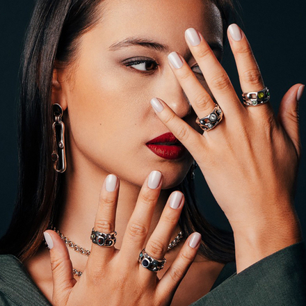 Кольцо Ciclon HANAE с серебряным покрытием K223500-08-10 G/S