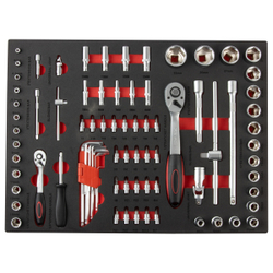 OPTIMUS TS-07 Тележка инструментальная, 7 ящиков с набором инструментов