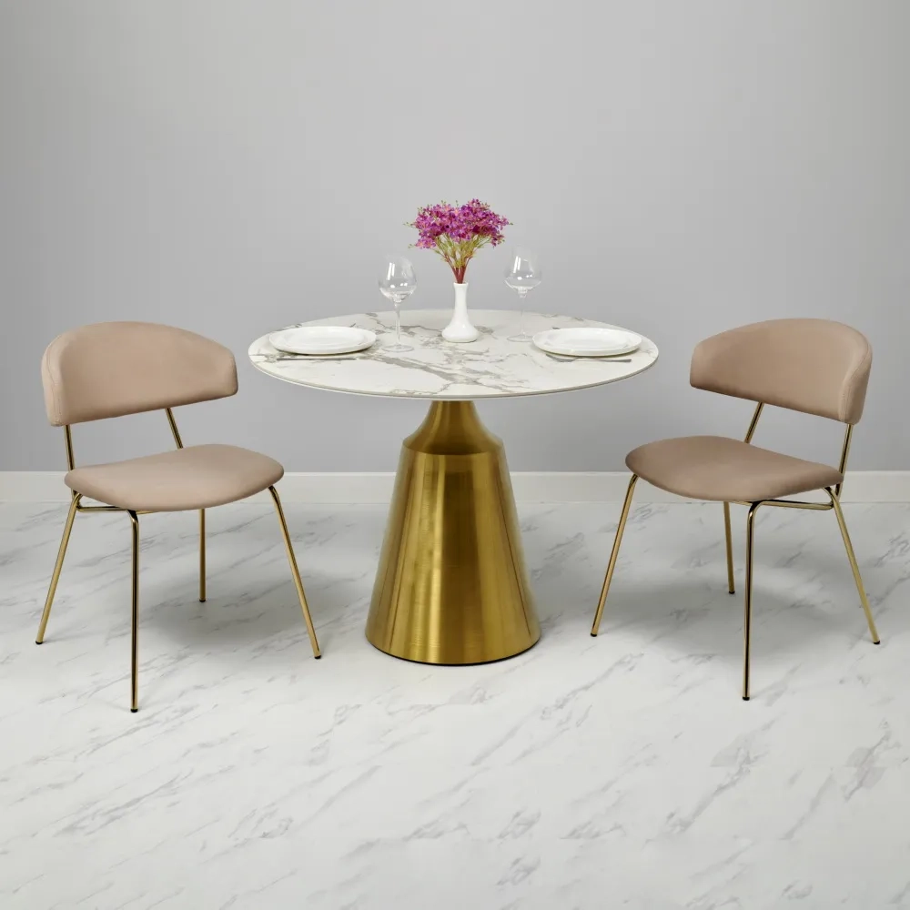 Стул Bradex Home Elle латте с золотыми ножками RF 0780