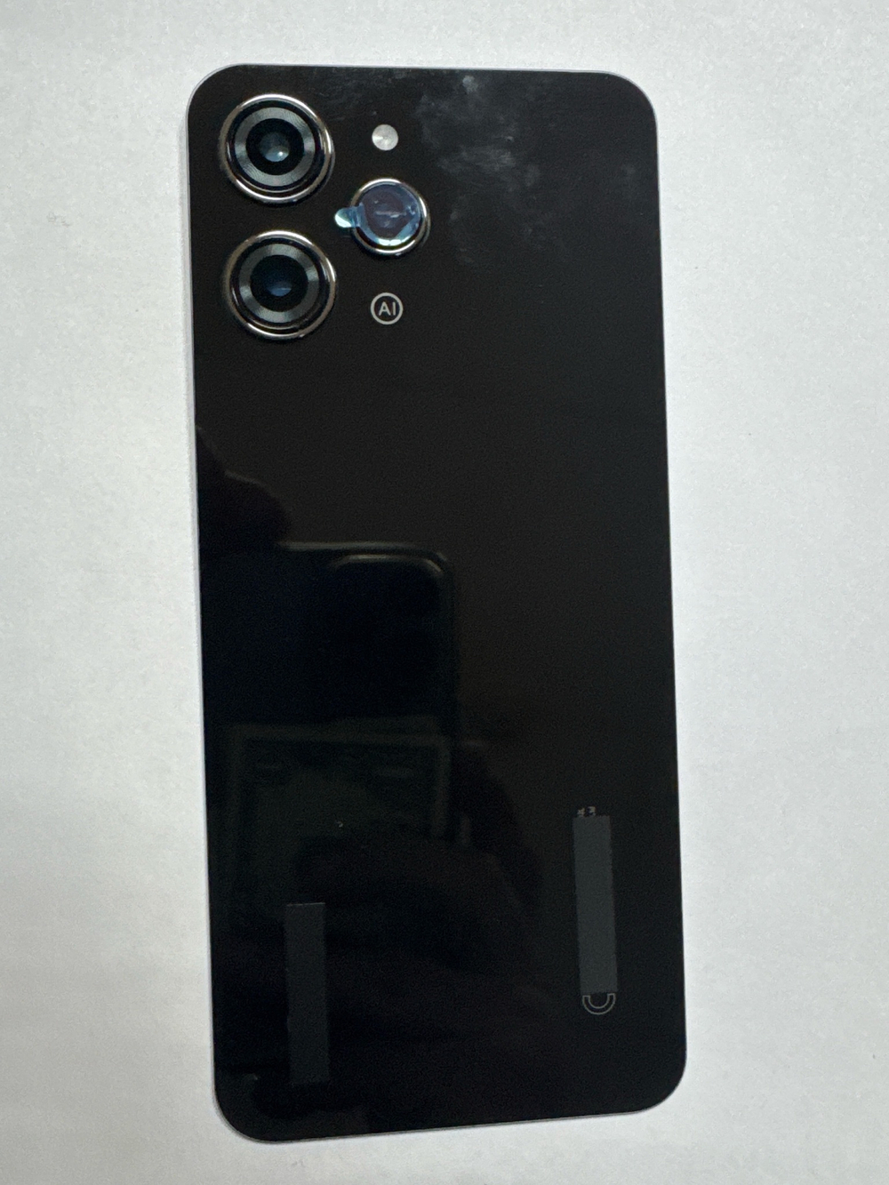 Задняя крышка для Xiaomi Redmi 12 4G Черный - Премиум