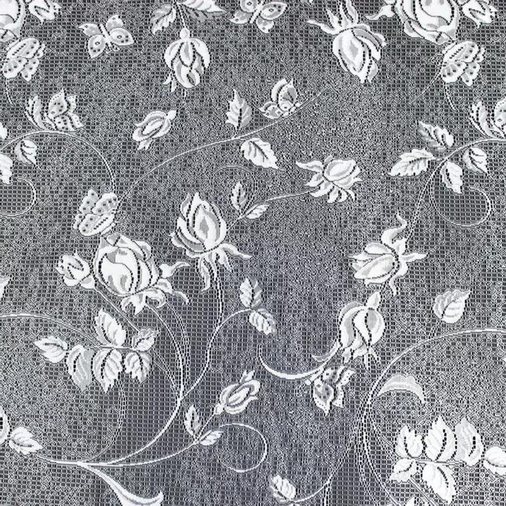 Полотно жаккардовое рис. 2-10-57,  ширина 3.3м, цвет белый, Россия.