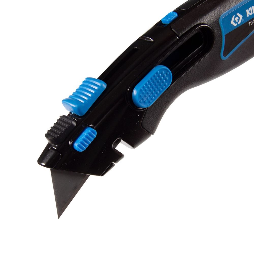 KING TONY (7946-07) Нож со сменными трапециевидными лезвиями, 19 мм