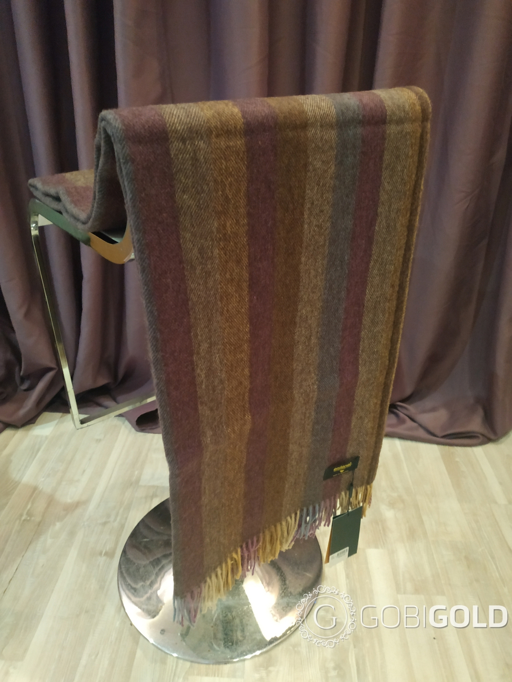 Плед из 100% верблюжьей шерсти 150x200 см. (ERDENET) арт. 146А - мультиколор