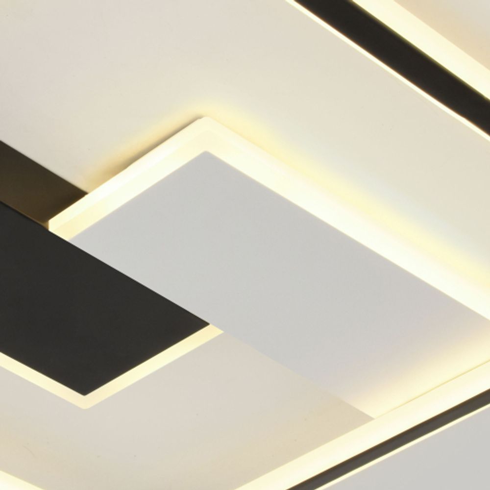 Светильник потолочный светодиодный ЭРА Модерн Henri CLL-1-104W 3K-6,5K RC BK с ДУ черный