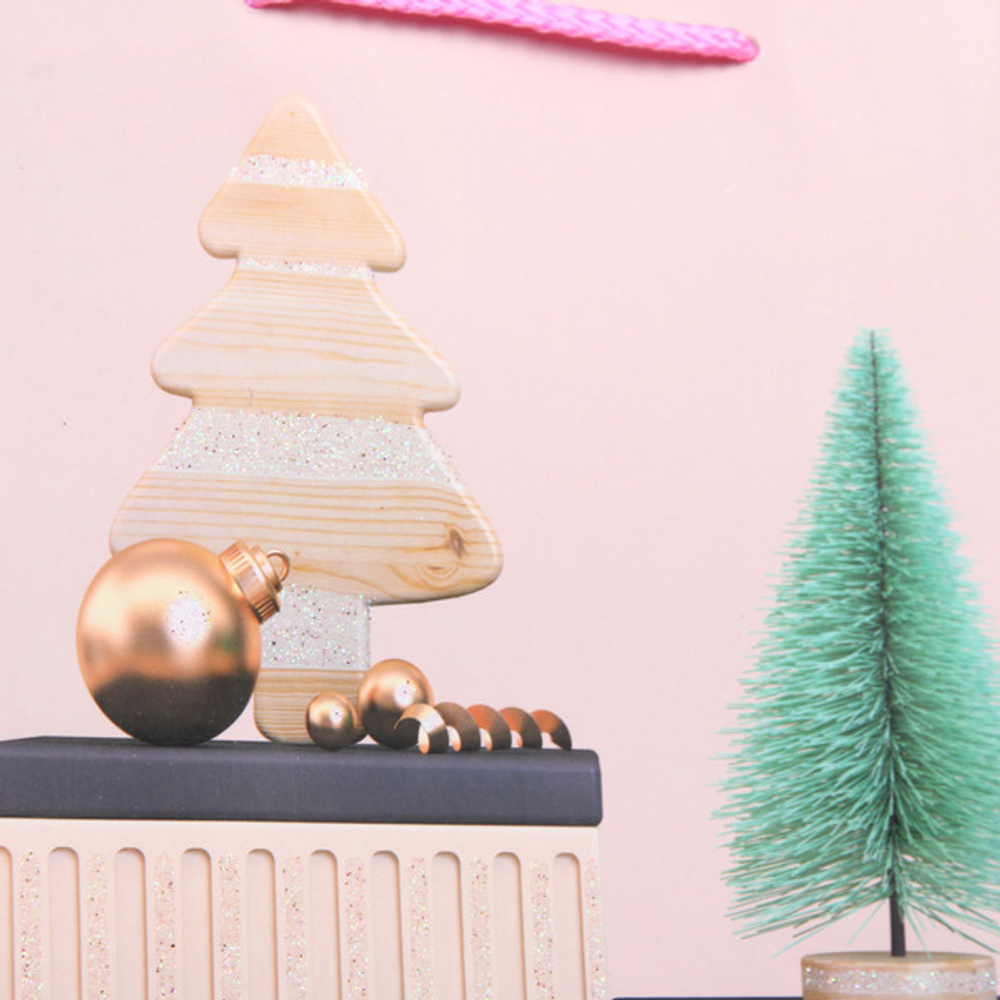 Пакет подарочный «Стильная зима» 18*24*8,5 см