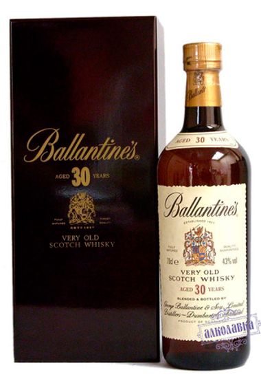 Баллантайнс. Шотландский виски, 30 лет выдержки. 0,7 л.