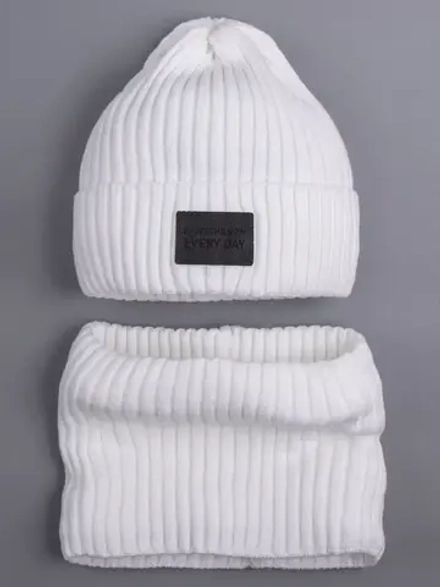 Шапка и снуд детские осенние