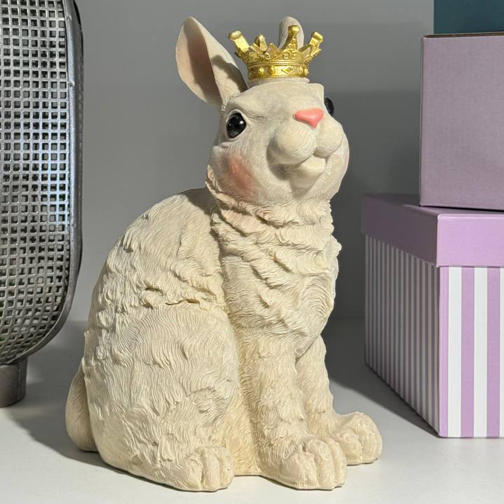 Декоративная фигура "Кролик в короне"