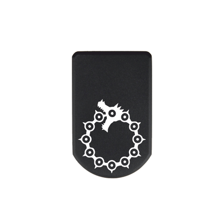 Пятка +3 патрона для магазинов Grand Power, ПЛК, CZ, Tanfoglio с гравировкой Дракон