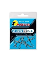 Карабин с вертлюгом рыболовный SY-3009 №07 (упк. 8 шт.)