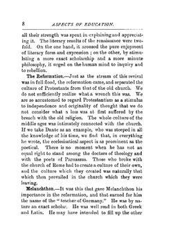 Aspects of education. a study in the history of pedagogy | Oscar Browning