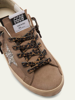 Кеды Golden Goose Superstar Suede Glitter Low-Top Sneakers