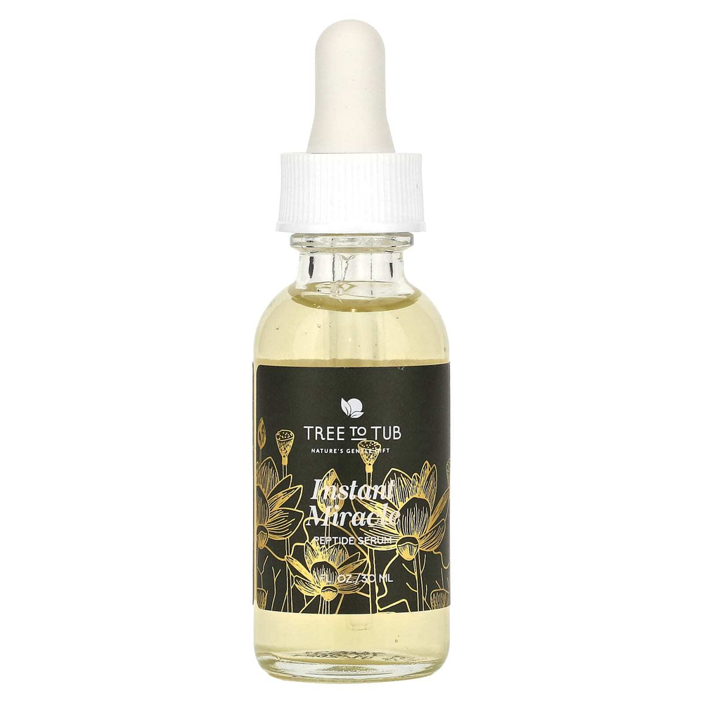 Tree To Tub, Сыворотка с пептидами Instant Miracle, 30 мл (1 жидк. унц.)
