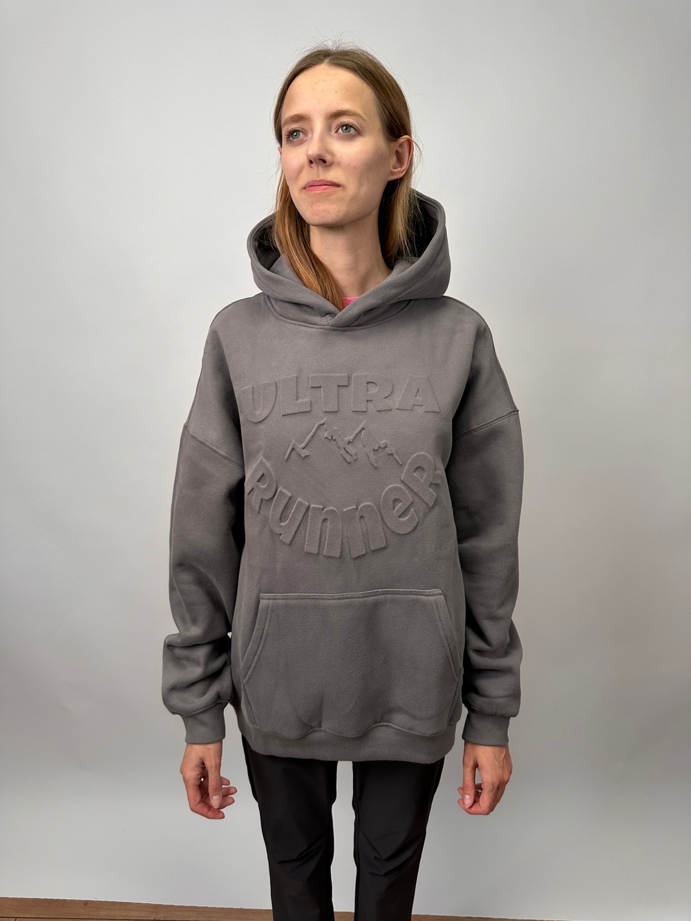 Oversize Худи " Ultra Runner " grey