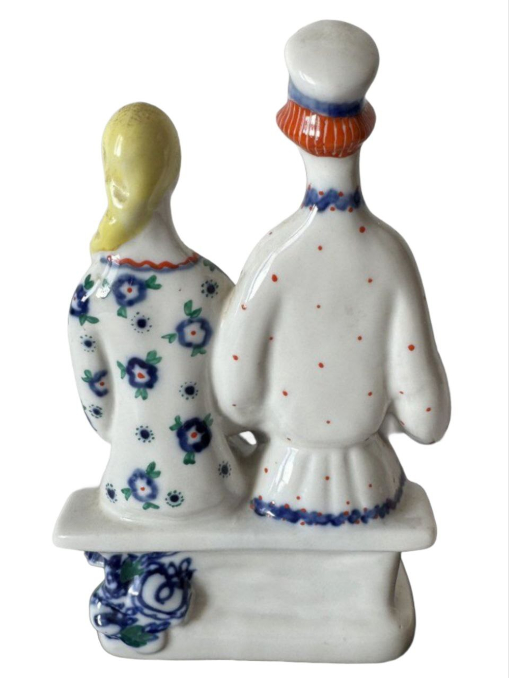 Фарфоровая статуэтка "Посиделки под гармонь" Киевский ЭКХЗ