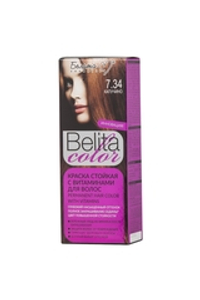 Белита-М Belita Color Стойкая краска с витаминами для волос тон №7.34 Капучино