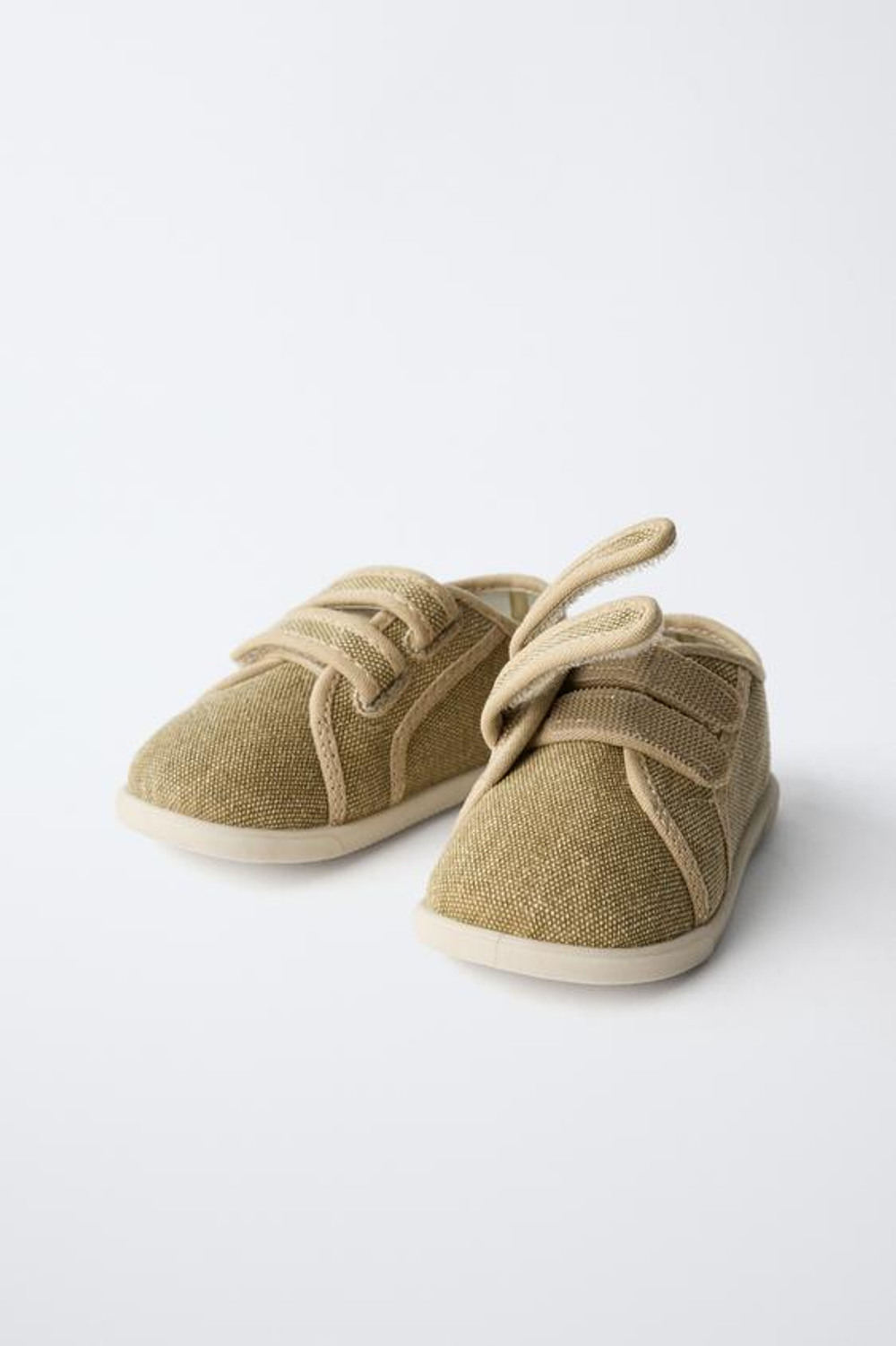 ZARA ТЕКСТИЛЬНЫЕ КРОССОВКИ BAREFOOT, КОРИЧНЕВЫЙ