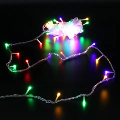 Гирлянда для улицы «Bright light» 10 м 100 ламп LED прозрач.пров.,8 реж, IP-54, Мультицвет (возможность соединения)