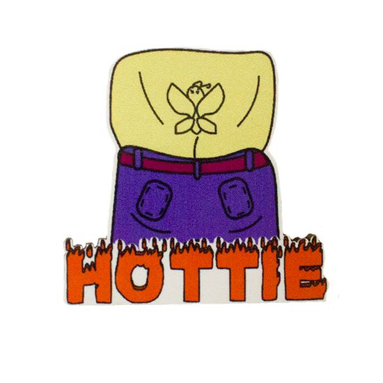 Значок деревянный (брошь) Hottie. Fire Pin