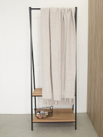 Покрывало DeNASTIA вафельное меланж 200x220 хб100% бежевый Индия