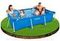 Hovuz \ Бассейн \ Pool Каркасный прямоугольный бассейн 260х140х65см, 2282л