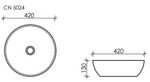 Рукомойник Ceramica Nova Element 42 см CN5024