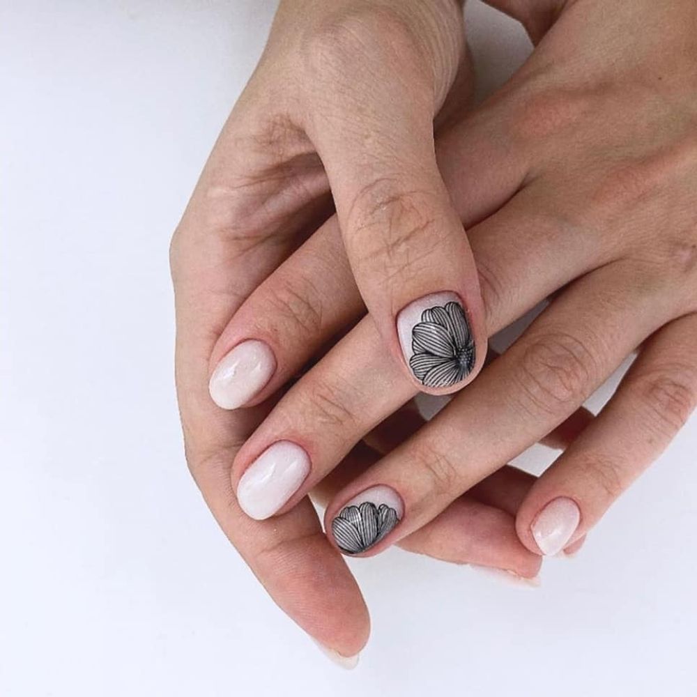 Swanky Stamping Пластина для стемпинга 058 цветы