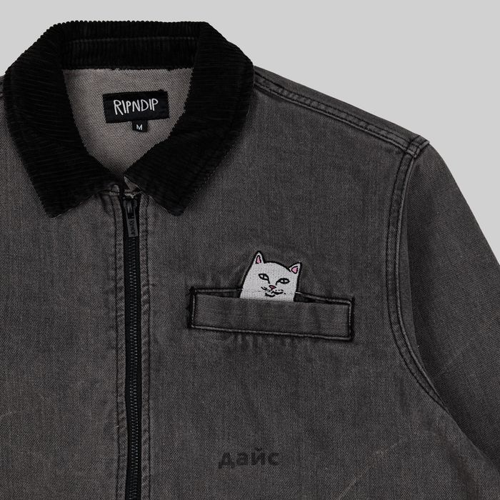 Куртка мужская Ripndip Los Feliz Denim Work Jacket артикул:RND10192 - купить в магазине Дайс
