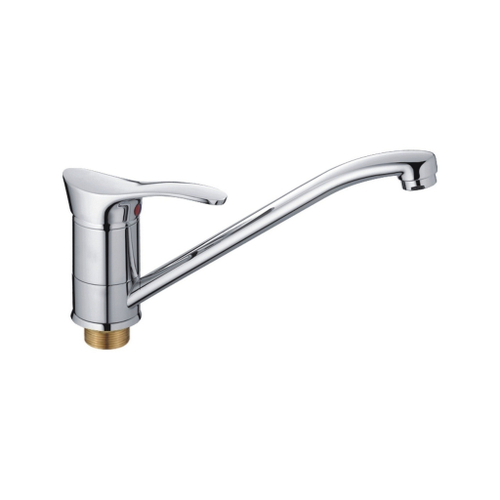 Смеситель для кухни 40к CN4901 CRON длинный пов. излив, п/гайку, ХРОМ