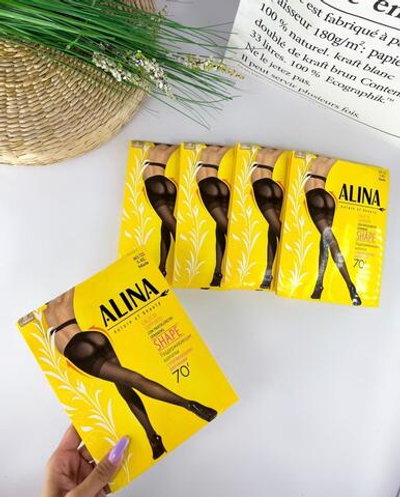 Колготки ALINA с утягивающими шортами 70 дэн - 60 шт