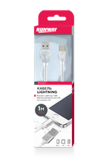 RR340-i  Кабель Lightning, для iPhone/iPad/iPod, 1м, белый