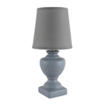 8164/1T CLASSI LN26 483 серый, керамика/текстиль Настольная лампа E14 1*40W 220V BIANKA