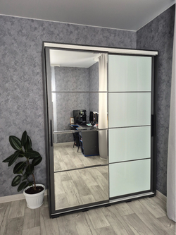 Шкаф-купе Крафт-6 1 ШКК-06 графит 1,6 м
