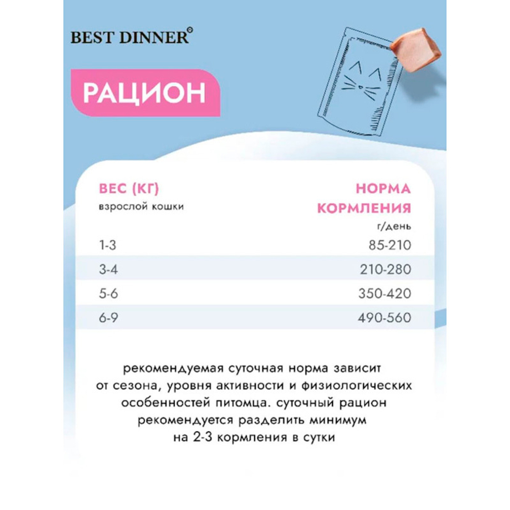 Влажный корм Best Dinner Exclusive Urinary Уринари ТЕЛЯТИНА для кошек 85 г (МКБ)