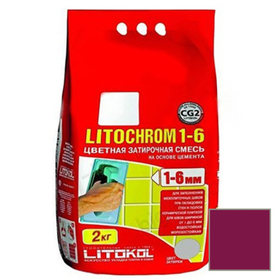 Затирка цементная Litokol Litochrom 1-6 С.680 меланзана 2 кг