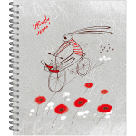 НОВИНКА! Тетрадь общая 96 листов на спирали "Парад зайцев"