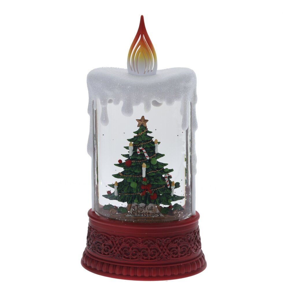 GAEM Изделие декоративное "Свеча" (подсвет, муз, вьюга, 3хААА н/п +USB), L12,5 W8 H24,5 см