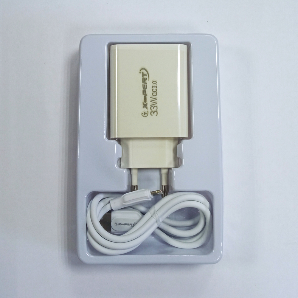 Зарядное уст-во USB +кабель iOS XTechPert XA-33(QC3.0/33W)