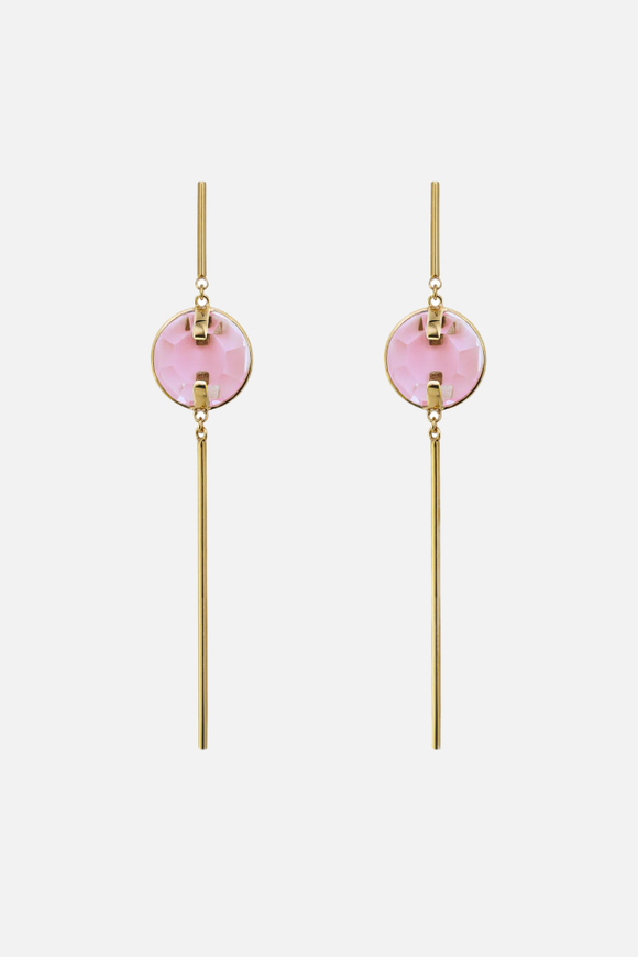 Серьги декорированные кристаллами