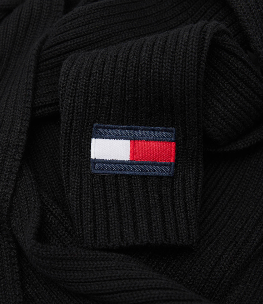 шаль big flag Tommy Hilfiger - черный(AU0AU01567)