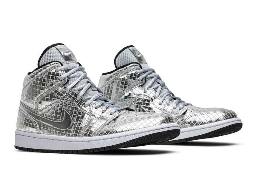 Кроссовки Jordan Air Jordan 1 Mid "Disco Ball" (Женская размерная сетка)