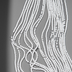 Шпинель синтетическая "Белый агат", 2,1мм, шар, микроогранка