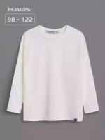 Белый лонгслив летний для девочки