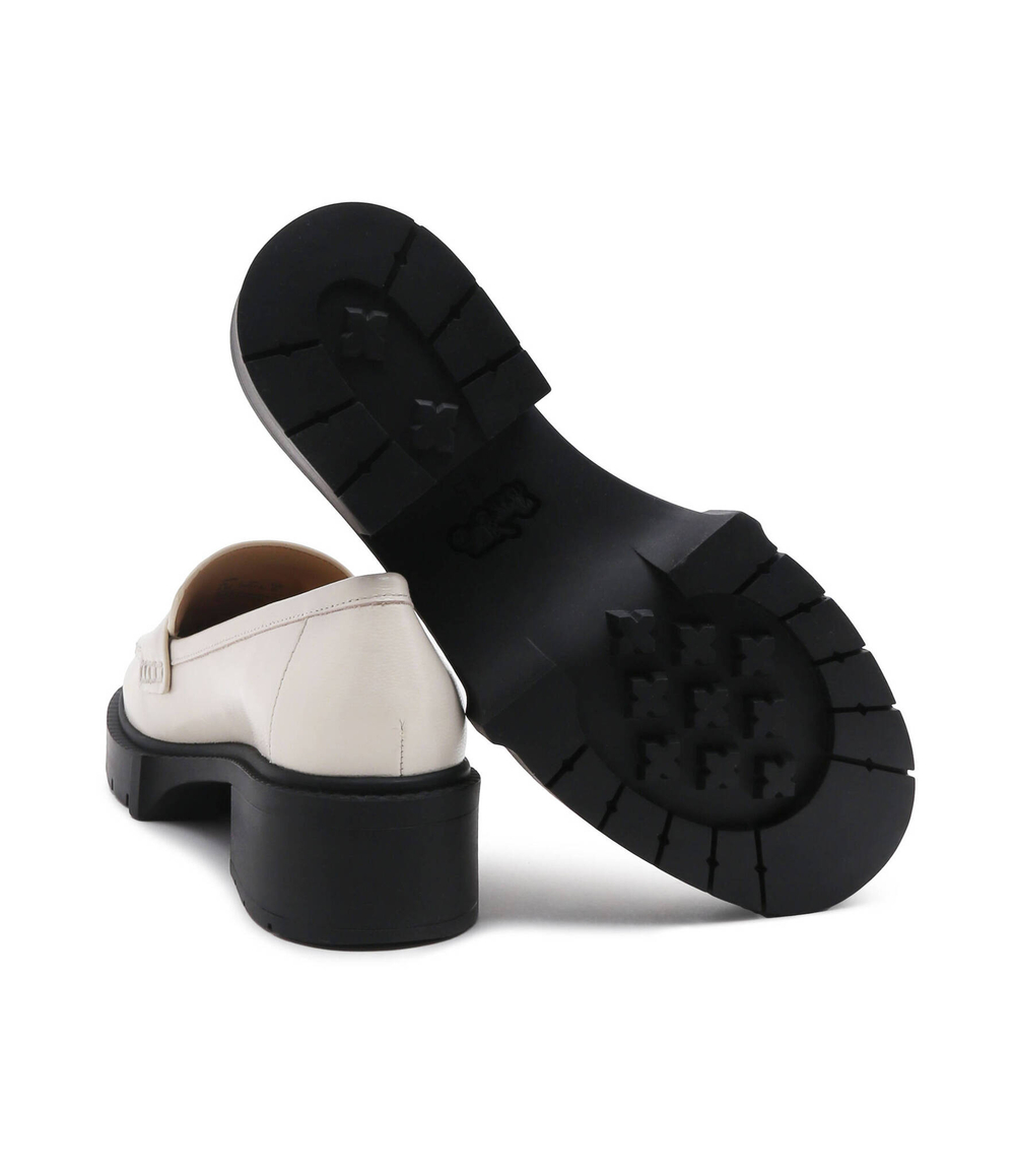 Кожаные лоферы LEAH Coach - бежевый(CB990)